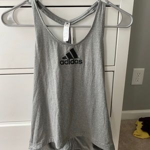 Adidas grey athletic top